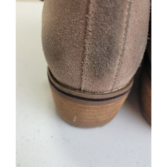 Blondo Ankle Booties Liam B5859-MSH Tan Suede Waterproof Side Zip Womens Sz 8.5M - Picture 9 of 11